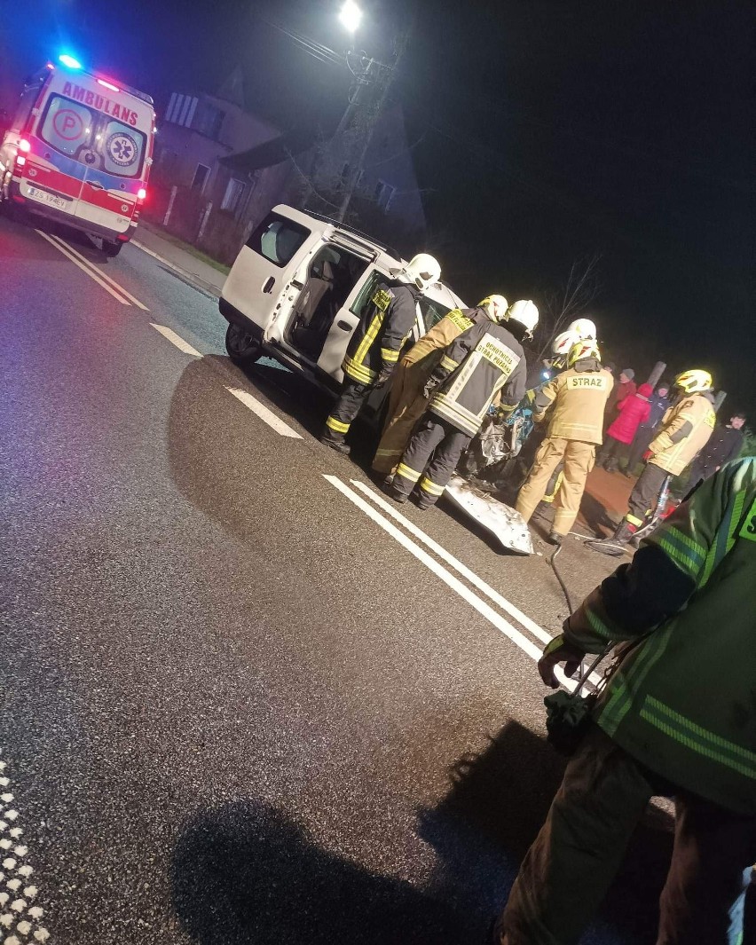 Wypadek koło Czaplinka. Czołowe zderzenie tira i auta...