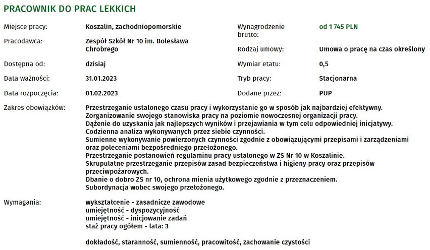 Sprawdź najnowsze oferty pracy w Koszalinie. Znajdziesz tu...