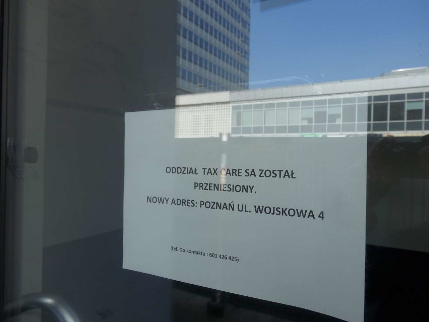 W wyniku remontu został też usunięty oddział Tax Care, firmy...