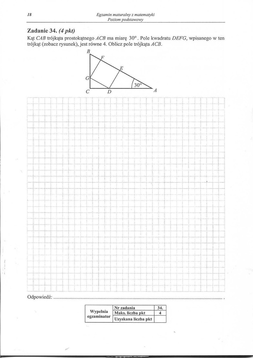 Matura 2014 matematyka odpowiedzi, rozwiązania zadań