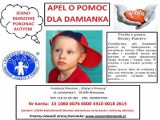 Chory Damianek z Inowrocławia potrzebuje pomocy!