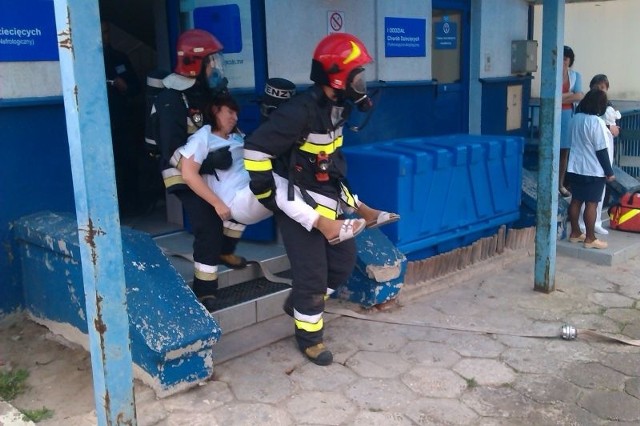 Ćwiczenia w Wojewódzkim Specjalistycznym Szpitalu Dziecięcym w Kielcach.