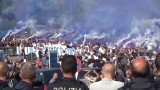 Tłumy kibiców, śpiewy i race. Fani Lazio oddali hołd "Diabolikowi", jednemu ze swoich liderów, zastrzelonemu dwa tygodnie temu w Rzymie