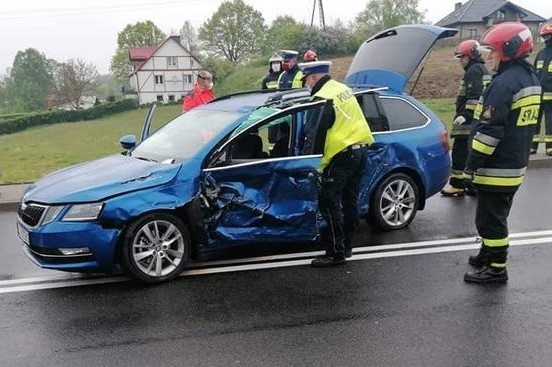 Dzisiaj (sobota) doszło do wypadku w Wołczy Małej na drodze...