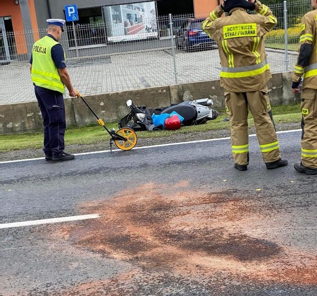 Wypadek na drodze krajowej nr 79 w gminie Krzeszowice