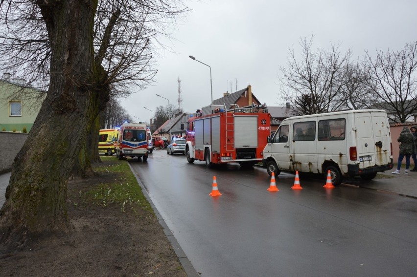 Wypadek busa w Lęborku