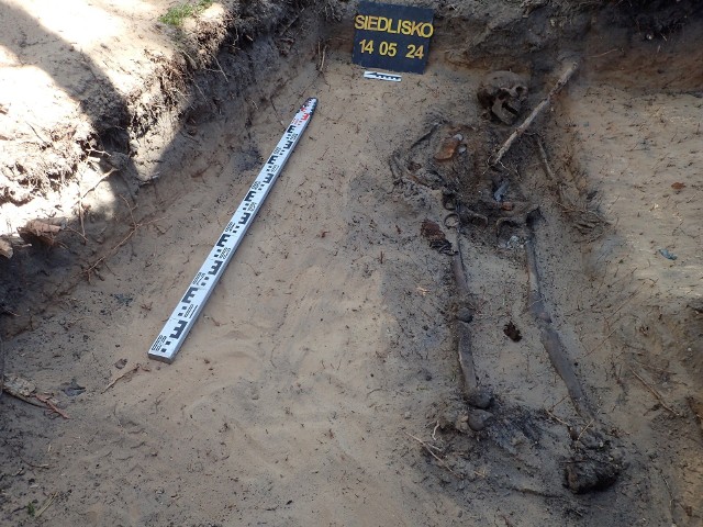 Przy szczątkach odkrytych niedaleko Siedliska znaleziono sporo rzeczy osobistych.