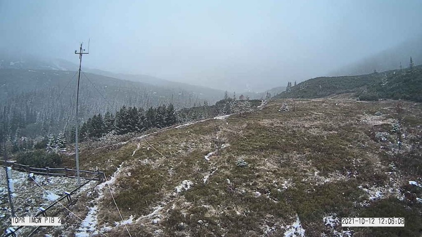 W Tatrach spadł śnieg. W środę biało może zrobić się w Zakopanem [GALERIA]