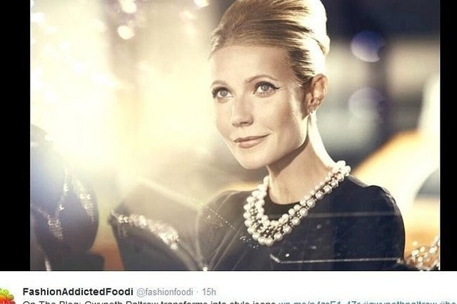 Gwyneth Paltrow w kampanii Max Factor (fot. screen z Twitter.com)