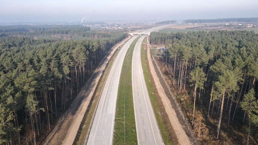 Trasa S5 w Osówcu. Widok w kierunku Gdańska