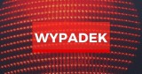Zderzenie autobusu z samochodem osobowym na ul. Świętokrzyskiej w Gdańsku 9.02.2022. Kierowca samochodu ranny, z autobusu nikt nie ucierpiał