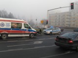 Wypadek w Koszalinie. Kierowca skutera trafił do szpitala [zdjęcia]