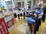Uroczyste ślubowanie uczniów klas pierwszych Szkoły Podstawowej w Zawierzbiu, w gminie Samborzec