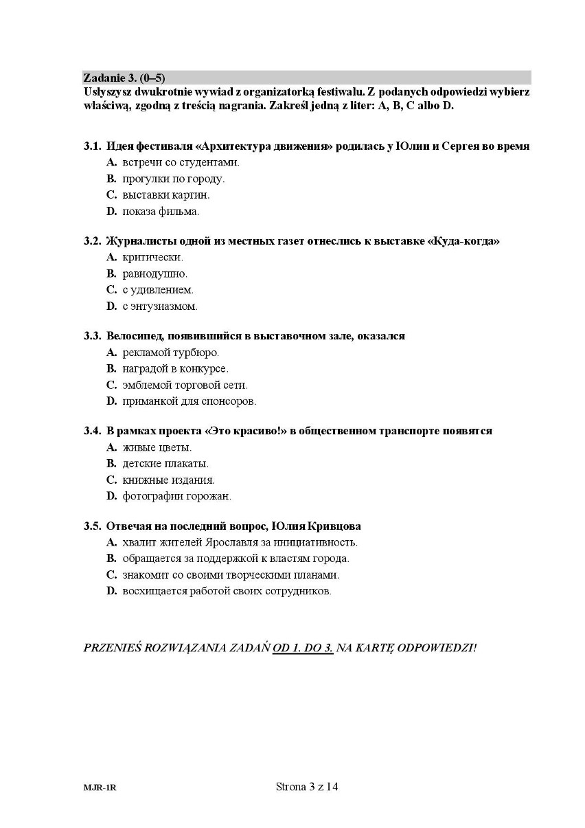 MATURA PRÓBNA 2020: Język rosyjski - poziom rozszerzony. Zobacz arkusz maturalny z 6 kwietnia i klucz odpowiedzi z 15 kwietnia 2020 r.