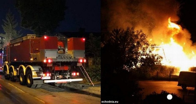 Pożar z ulicy Czarnoleskiej gasiły cztery jednostki straży pożarnej.