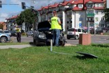 Wypadek na Nowym Mieście. Fiat i volkswagen rozbite na Pułaskiego (zdjęcia)