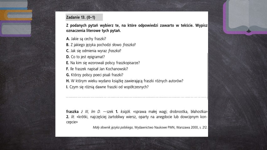 Egzamin ósmoklasisty 2019. [17.11] Język polski - test próbny ósmoklasisty z Gdańskim Wydawnictwem Oświatowym