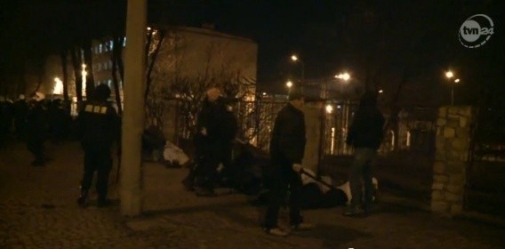 Zamieszki pseudokibioców pod Wujkiem w Katowicach
