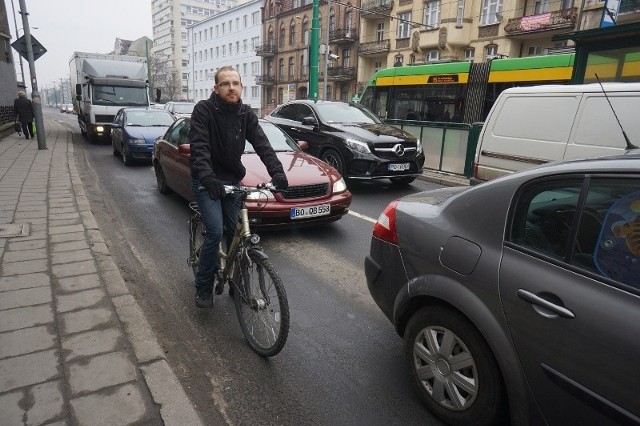 Tadeusz Mirski, prezes Rowerowego Poznania mówi, że widać coraz więcej pozytywnych zmian dla rowerzystów