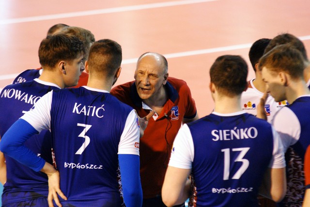 Marian Kardas w tym sezonie prowadził samodzielnie zespół w wygranym meczu z MKS Będzin