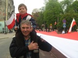 W Gorzowie załopotała 100-metrowa flaga (wideo)