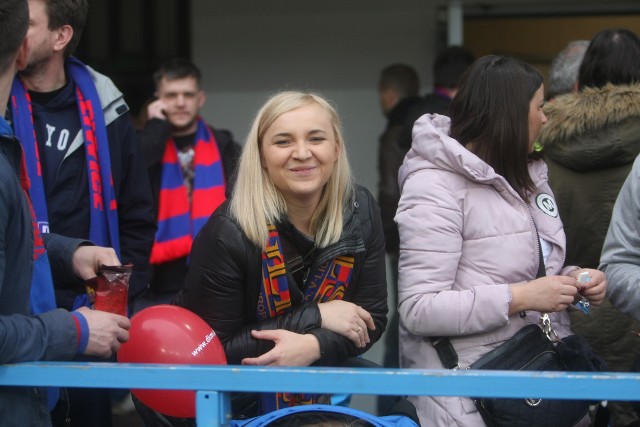 Kibice na trybunach podczas meczu Piast Gliwice - Śląsk Wrocław