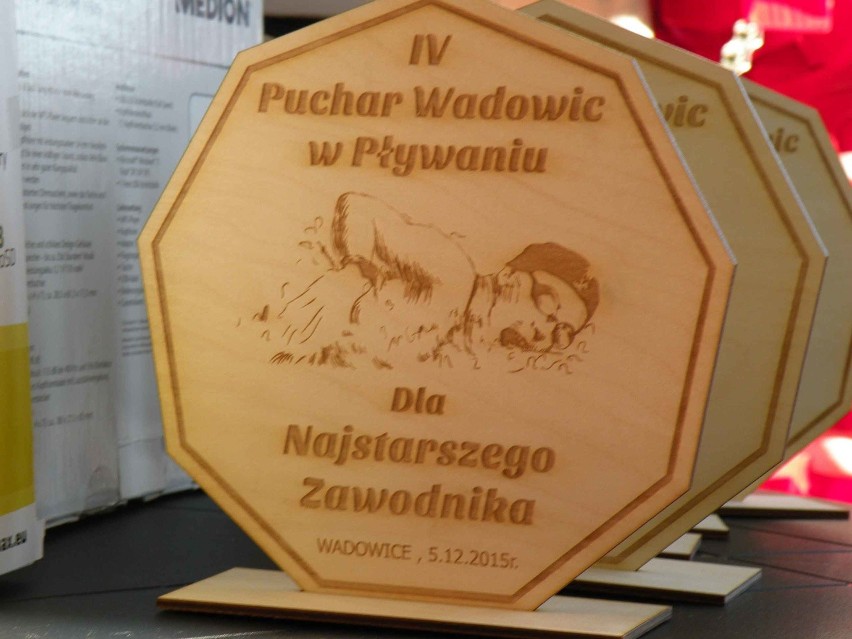 IV Puchar Wadowic w pływaniu. Na zdjęciu m.in. Marysia...