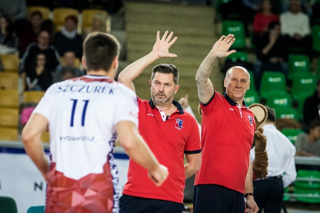 21.01.2017 bydgoszcz luczniczka - azs czestochowa. nz: piotr makowski i marian kardas.   fot: tomasz czachorowski/polska press