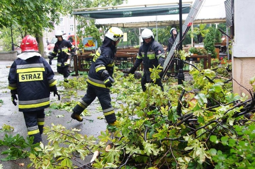 Burze w Wielkopolsce: Połamane drzewa i uszkodzone dachy w...