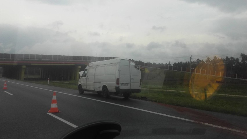 Wypadek na A4 w kierunku Tarnowa