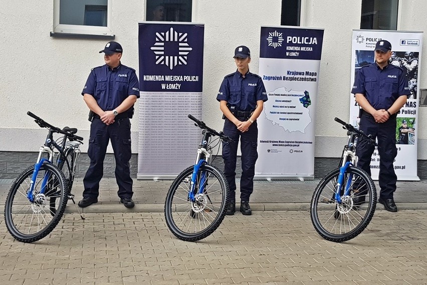 Nowe rowery trafiły do policjantów z Łomży   