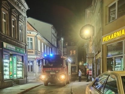 W czwartek wieczorem w centrum Świebodzina wybuchł pożar.