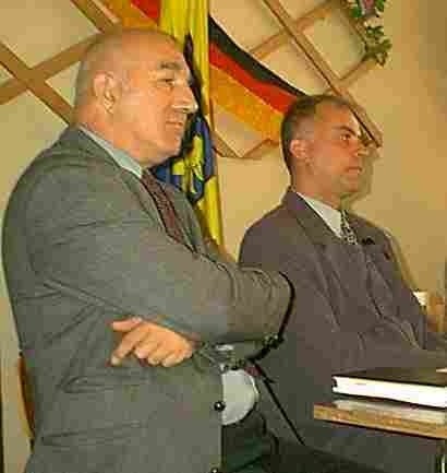 Henryk Kroll, lider mniejszości niemieckiej na Opolszczyźnie (na zdjęciu z lewej), zapewniał, że MN popiera kandydaturę Krystiana Dolipskiego na burmistrza Baborowa.