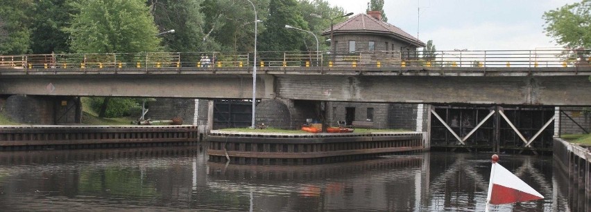 Śluza na kanale w Gliwicach