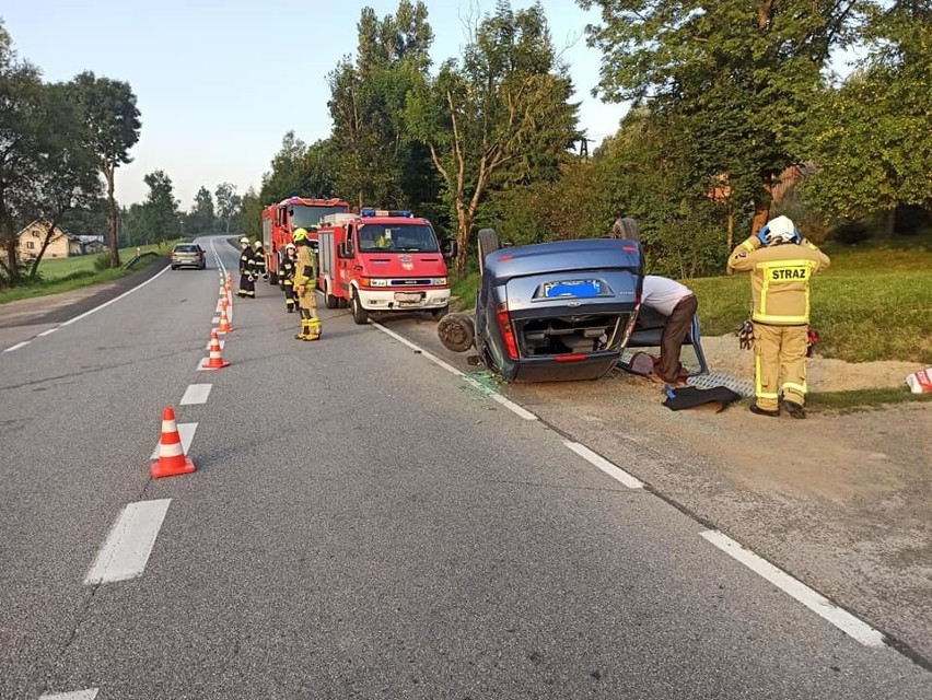 DK 28. Poważne kłopoty mieli kierowcy jadący między Nowym Sączem i Gorlicami