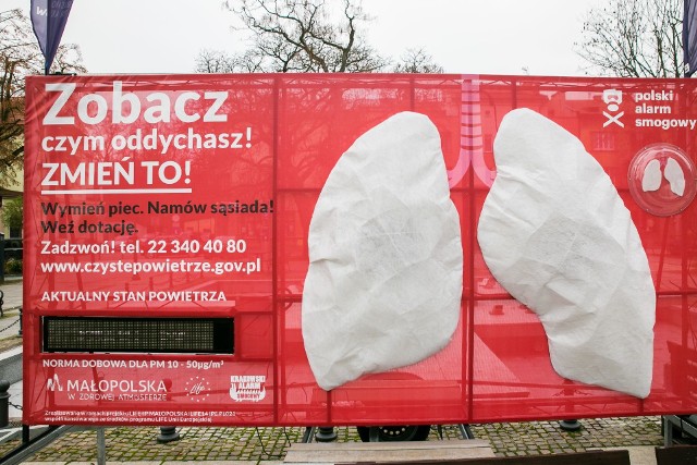Sztuczne płuca w Krzeszowicach. Będą badały stan powietrza do 25 listopada, dzięki temu mieszkańcy zobaczą czym oddychają