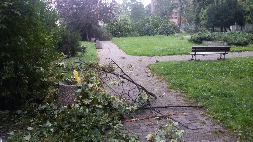 Straty materialne szczególnie w Chorzowie po przejściu burzy...