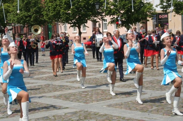 Mażoretki chętnie prezentują swoje umiejętności m.in. podczas Festiwalu Amatorskich Orkiestr Dętych w Chełmnie