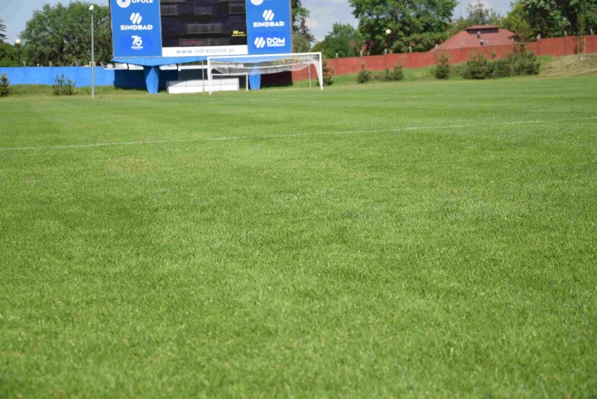 Stadion Odry w przededniu restartu 1 ligi w Opolu.