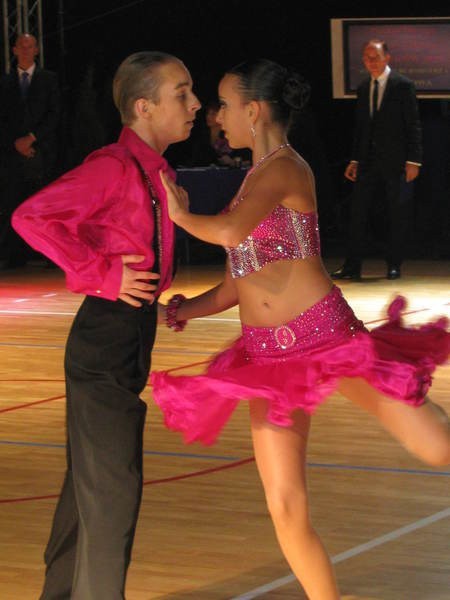 Zawodnicy tańczyli także tańce latynoamerykańskie