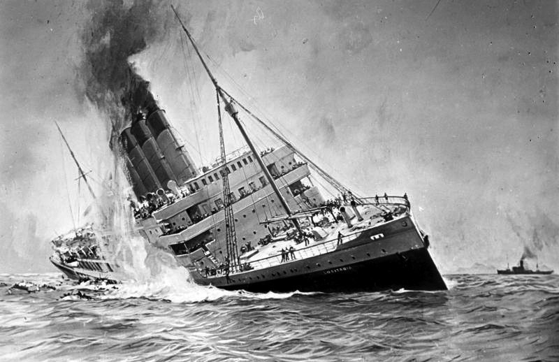 Zatonięcie "Lusitanii".