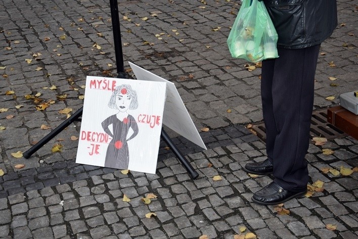 Czarny protest w Stargardzie. Kobiety dobitnie wyraziły swoje zdanie