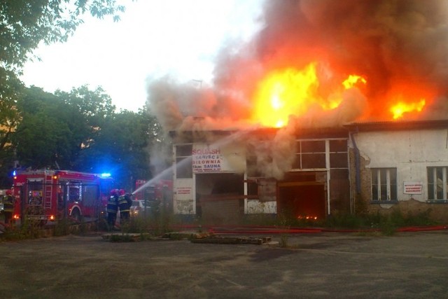 Pożar budynku przy ul. Narutowicza