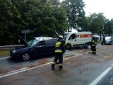 Słubice: Wypadek na wysokości zjazdu na Lisów. Droga od Słubic w kierunku Golic została zablokowana