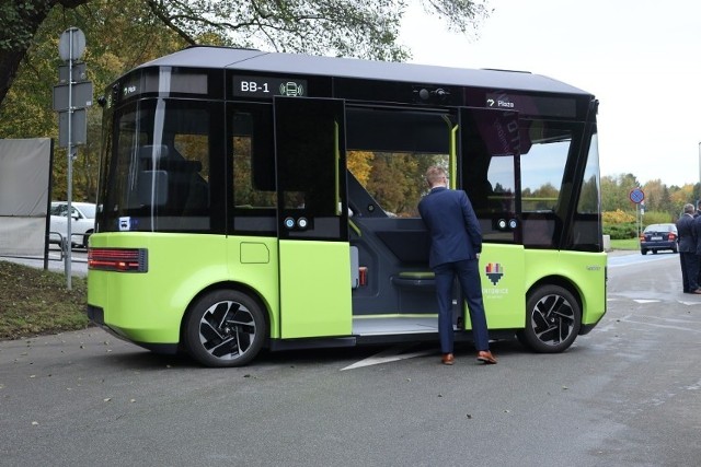 Autobus autonomiczny Blees BB-1 wyjedzie na ulice Gliwic - będzie woził pasażerów.