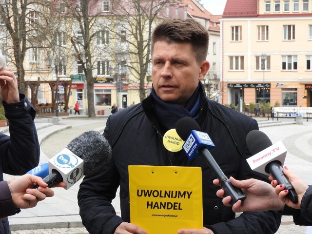 Ryszard Petru w Białymstoku promuje akcję: Uwolnijmy handel