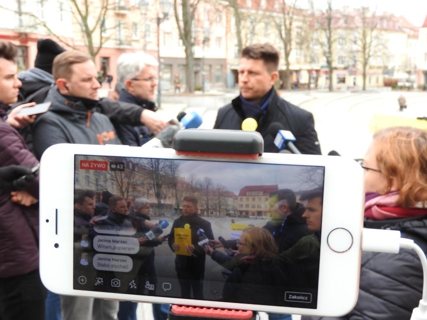 Ryszard Petru w Białymstoku promuje akcję: Uwolnijmy handel