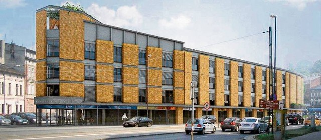 Na parterze nowego budynku przy Lwowskiej mają być powierzchnie handlowe, a na pozostałych piętrach – apartamenty