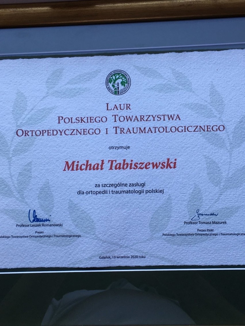 Dr Michał Tabiszewski, koordynator słupskiej ortopedii