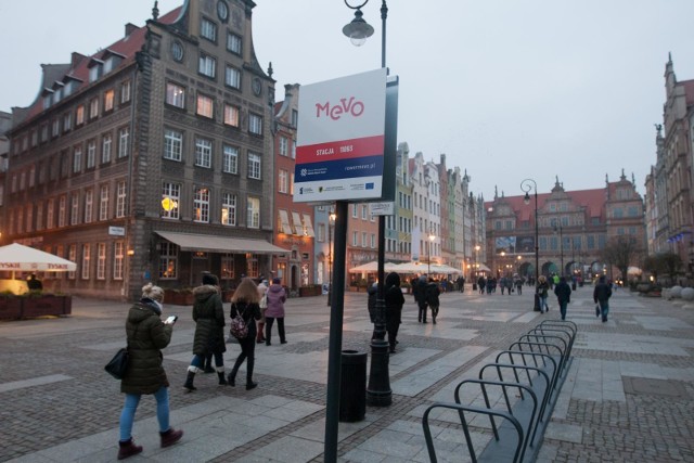 Stacje roweru metropolitalnego Mevo w Gdańsku